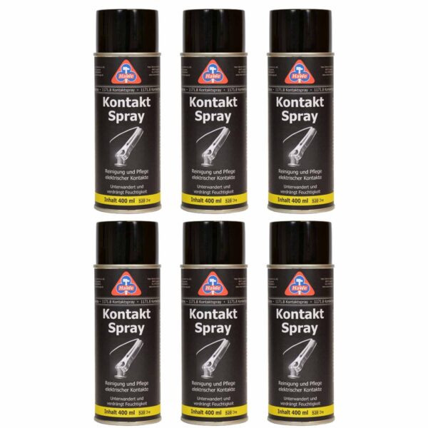 HaWe Kontaktspray 6x 400 ml, Kontaktreiniger, Elektronikspray, Elektrospray, Korrosionsschutz, Kriechstrom – Bild 2
