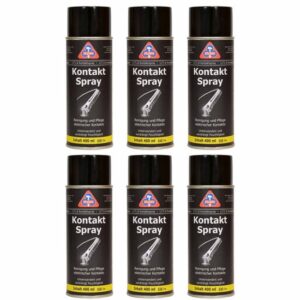 HaWe Kontaktspray 6x 400 ml, Kontaktreiniger, Elektronikspray, Elektrospray, Korrosionsschutz, Kriechstrom