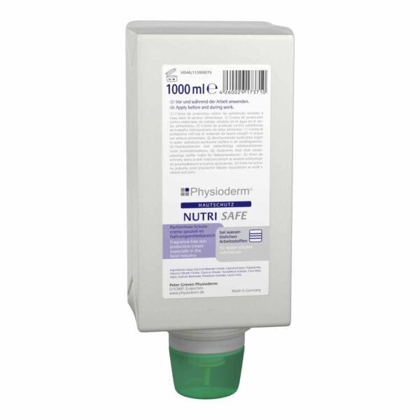 PHYSIODERM Hautschutzcreme Nutri Safe, HACCP-konform, Hautcreme, Gesichtscreme, parfümfrei – Bild 2