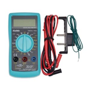HaWe Digital-Multitester 1358.0, Voltmeter, Multitester mit 7 Prüffunktionen und LCD-Display