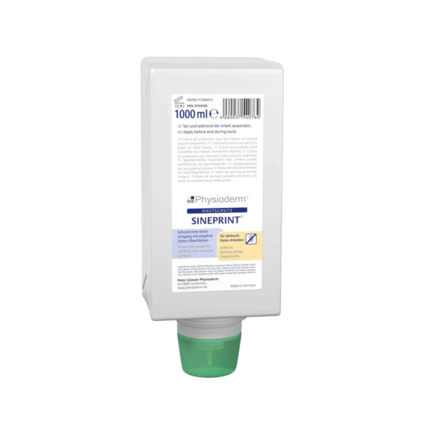 PHYSIODERM Handschutzcreme Sineprint, Hautcreme, Handcreme Schutz vor Fettabdrücken – Bild 2