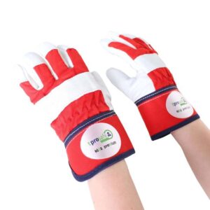 tprosafe kids premium Kinderhandschuhe rot-grau, Kinderhandschuh - kleine Handschuhe für Kinder