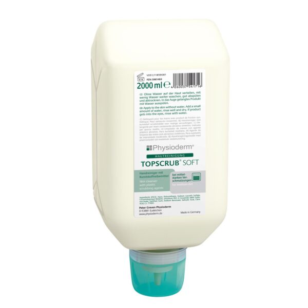 PHYSIODERM Topscrub Soft Hautreinigung Hautreinigungsmittel Gel Seife 2l – Bild 2