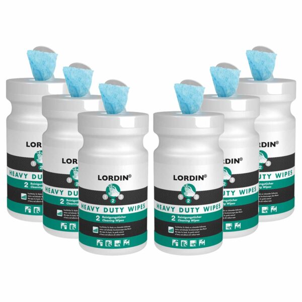 LORDIN Handreinigungstücher HEAVY DUTY WIPES - für starke und haftende Verschmutzung – Bild 2