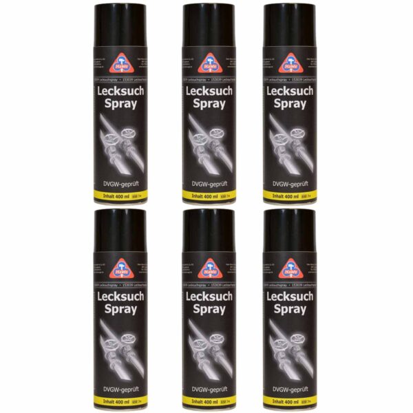 HaWe Lecksuchspray 6x 400 ml, Lecksucherspray, Leckfinder, Lecksucher, Dichtprüfmittel, DVGW – Bild 2