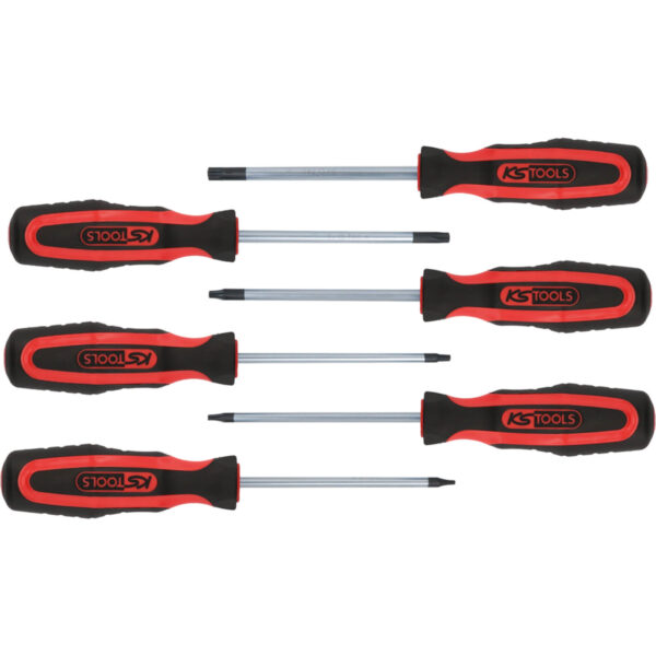 KS-Tools Schraubendreher-Satz 159.0030 Schraubenzieher, Chrom-Vanadium mit 2-Komponenten-Griff, 6-teilig – Bild 2