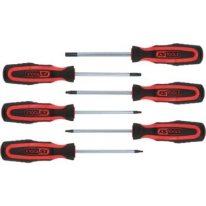 KS-Tools Schraubendreher-Satz 159.0030 Schraubenzieher, Chrom-Vanadium mit 2-Komponenten-Griff, 6-teilig