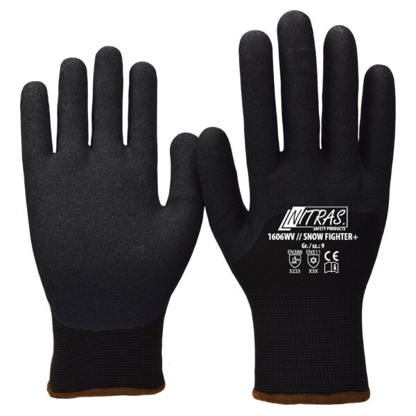 NITRAS 1606WV Snow Fighter+ Winterhandschuhe mit gesandeter Nitrilbeschichtung – Bild 2