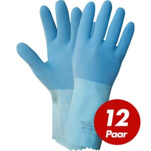 NITRAS 1611 Blue Power Grip Latexhandschuhe, Arbeitshandschuhe, Schutzhandschuhe - 12 Paar