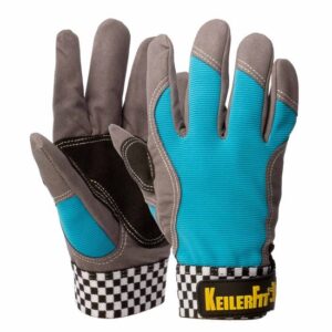 Schutzhandschuhe Keiler Fit blue, Gartenhandschuh, Daumenverstärkung, mit Klettverschluss, lederfrei