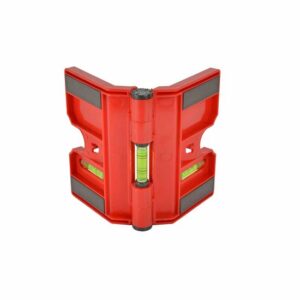 HaWe Pfosten-Wasserwaage 181.06 klappbar, mit 3 Libellen, mit Gummiband und Magnetstreifen 14cm