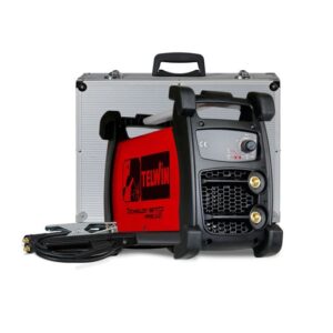 TELWIN Technology 186 XT MPGE MMA und WIG Inverterschweißgerät, robuste Hülle inkl. Elektrodenhaltergarnitur, Massekabelanschlussgarnitur