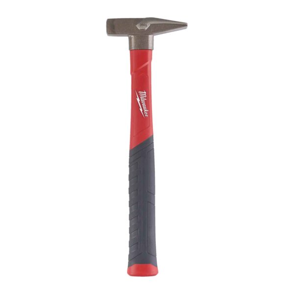 Milwaukee Fiberglas Schlosserhammer, Stiel mit Softgripummantelung, hoher Anwenderkomfort, DIN 1041, 200 - 1000g – Bild 2