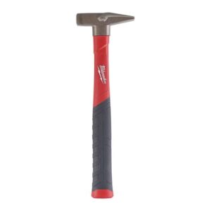 Milwaukee Fiberglas Schlosserhammer, Stiel mit Softgripummantelung, hoher Anwenderkomfort, DIN 1041, 200 - 1000g