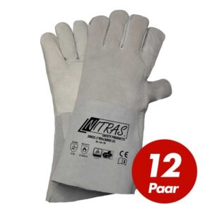 NITRAS Schweisserhandschuhe Vulcanus 20035 5-Finger-Handschuhe Brandfest besteht aus einem Materialmix Voll- und Spaltleder