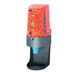 uvex Gehörschutzspender one2click inkl. 600 Paar com4-fit (33 dB) 2111991, Dispenser, Gehörschutzstöpsel, Ohrstöpsel, hygienisch, nachfüllbar