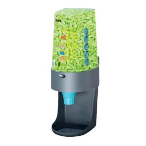 uvex Gehörschutzspender one2click inkl. 600 Paar hi-com (24 dB) 2111992, Dispenser, Gehörschutzstöpsel, Ohrstöpsel, hygienisch, nachfüllbar
