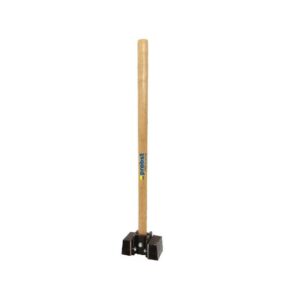 HaWe Gummi-Hammer 230.80 Schonhammer, Plattenlegerhammer, Fäustel mit Eschenstiel, 2,2kg, 800mm