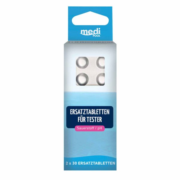 mediPOOL Tabletten für Tester Sauerstoff/pH 2x 30 Stück, Testtabletten, DPD 4, Phenol Red – Bild 2