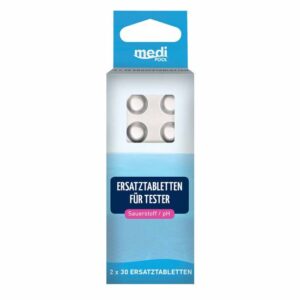 mediPOOL Tabletten für Tester Sauerstoff/pH 2x 30 Stück, Testtabletten, DPD 4, Phenol Red