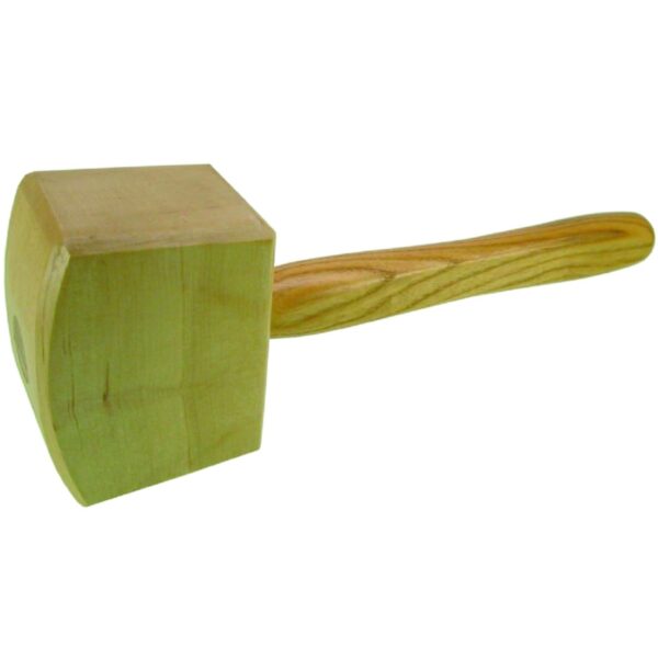 HaWe Schreiner-Klüpfel aus Rotbuche mit Eschenstiel, Holzhammer, Klopfholz, Tischlerhammer, Eckig – Bild 2