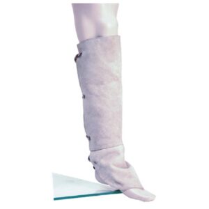 NITRAS 2417 Gamaschen - Spaltledergamaschen, Ledergamaschen grau - VPE 1 Paar