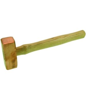 HaWe Kupferhammer 250 - 2000 g, mit Eschenstiel, Bahnen und Flächen geschliffen, Kanten gebrochen, Fäustelform
