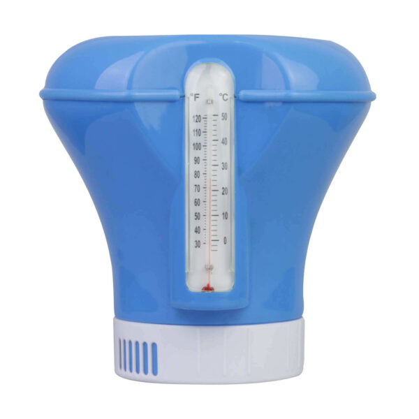 mediPOOL Dosierschwimmer mit Thermometer, Schwimmdosierer, Chlordosierer, Dosierer, Pool, Pooldosierer, Chlorauflöser, Sauerstoffdosierer – Bild 2