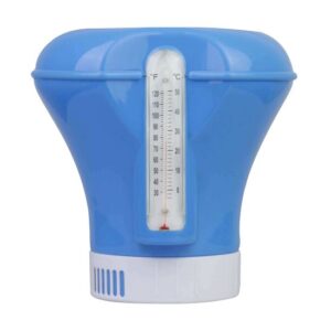 mediPOOL Dosierschwimmer mit Thermometer, Schwimmdosierer, Chlordosierer, Dosierer, Pool, Pooldosierer, Chlorauflöser, Sauerstoffdosierer