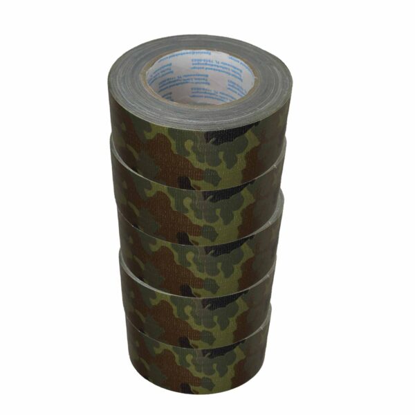 priotec BW Panzerband Panzertape Klebeband Dichtungsband reißfest - Flecktarn - 25 Meter x 50mm – Bild 2