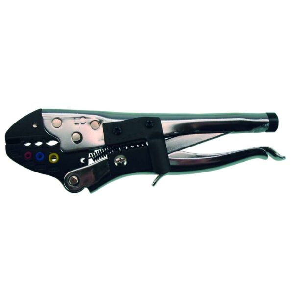 HaWe Preß-Gripzange 3040.1 Crimpzange, Quetschzange, Presszange, mit Kabelschneider und Abisoliervorrichtung, 210mm – Bild 2