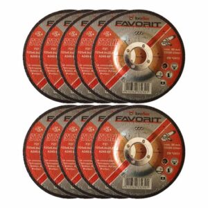 Toroflex FAVORIT Schruppscheibe Stahl Universal - Schleifscheibe, Materialabtrag - 115/ 125 mm Durchmesser - 10 Stück