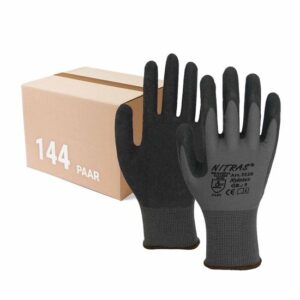 NITRAS 3520 Nylotex Nylon-Latexhandschuhe Arbeitshandschuhe Latex - 144 Paar