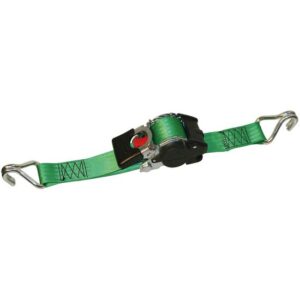 Kerbl Automatik-Zurrgurt grün mit Spitzhaken 3 m x 50 mm - Zugkraft direkt 750 kg
