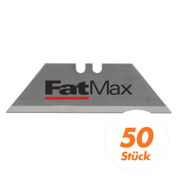 Stanley FatMax Trapezklingen (0.65mm Klingenstärke, S3-Technologie, bruchfest bis 35kg, 50 Stück im Großspender) 0-11-700 – Bild 2