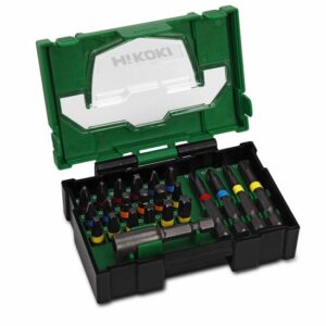 HiKOKI Schlagfeste Bit-Box 23-teilig (Box I) - stapelbares Boxensystem
