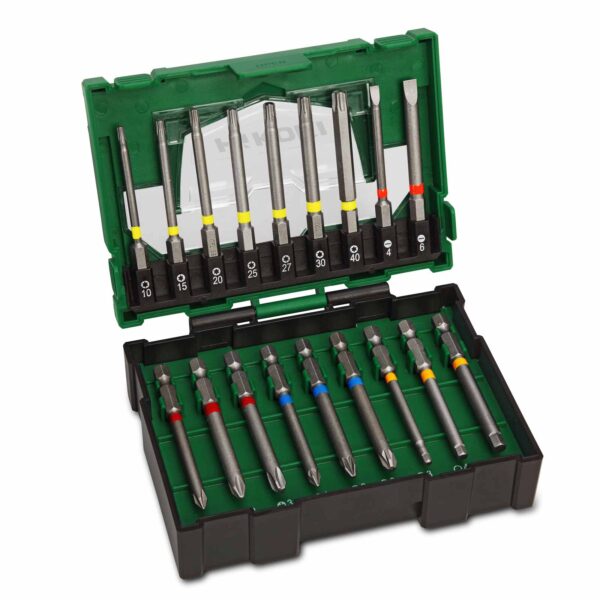 HiKOKI Bit-Box 75mm 18-teilig (Box II) stapelbares Boxensystem – Bild 2