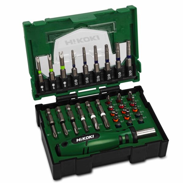 HiKOKI Bit-Box 31-teilig (Box II) stapelbares Boxensystem – Bild 2