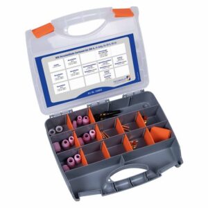 TECHNOLIT Ordnungssystem WIG SR 9, SR 20 41-teilig, inkl. Isolator, Keramikdüsen, Brennerkappen, Spannhülse, Spannhülsengehäuse
