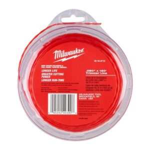 Milwaukee Trimmer-Faden 4916271 Ersatz-Schneidfaden, Rasentrimmer Zubehör 2/2,4mm - verschiedene Längen