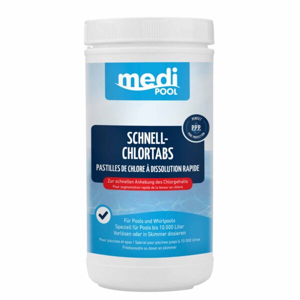 mediPOOL Schnell-Chlor Tabs 20 g, Schnellchlortabletten, Chlortabletten, Poolreinigung – Bild 2