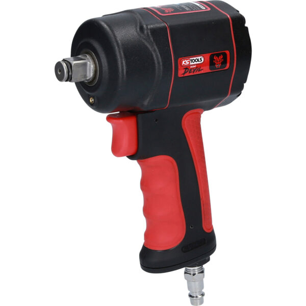 KS-Tools Druckluft-Schlagschrauber "THE MINI DEVIL" 515.1315, Soft-Grip-Handgriff, Lange Lebensdauer - 1/2 Zoll – Bild 2