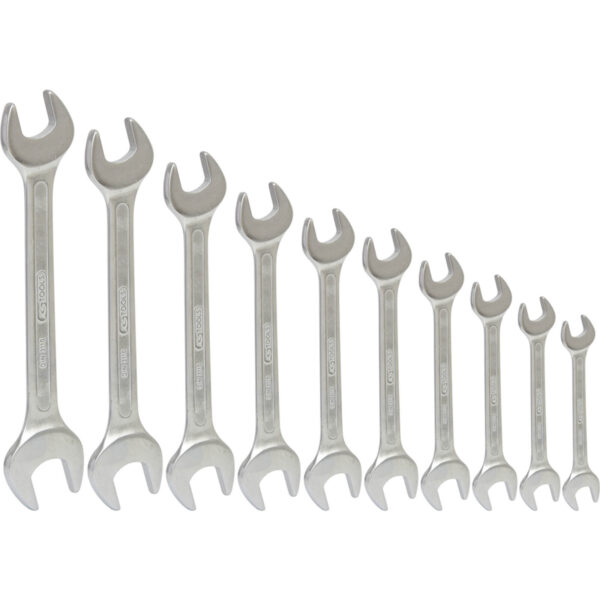 KS-Tools Doppel-Maulschlüssel-Satz 517.0149 Schraubenschlüssel, geschliffen und gekröpft, 10-tlg – Bild 2