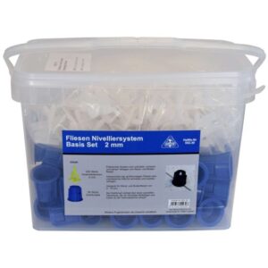 HaWe Fliesen-Nivelliersystem All-in-one-Set 552.30 Verlegehilfe, Plansystem, Verlegesystem, 2mm