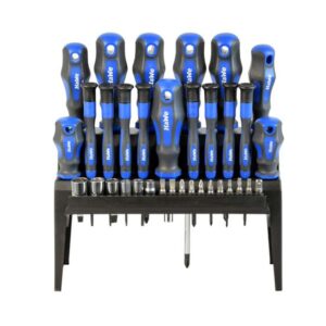 Hawe Schraubendreher-Set, PH, PZ, Torx, Steckschlüssel, Adapter 1/4", mit 2-Komponentenheft, 34-teilig