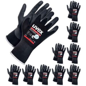 uvex Schutzhandschuhe uvex phynomic airLite A ESD 60038 10 Paar, Touchscreen geeignet, für Präzisionsarbeiten, atmungsaktiv, Made in Germany