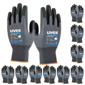 uvex Schutzhandschuhe phynomic allround 60049 10 Paar, Allroundhandschuh, schmutzunempflindlich, Made in Germany