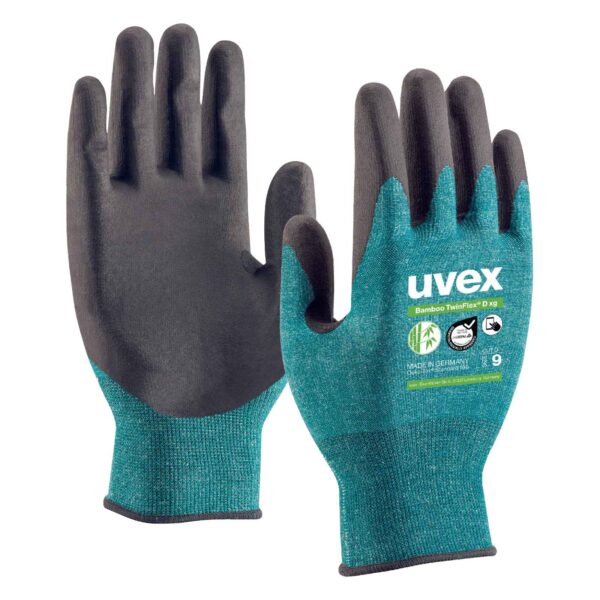 uvex Schnittschutzhandschuhe Bamboo TwinFlex D xg 60090, Schnittschutzlevel D, Lebensmittelbereich geeignet – Bild 2
