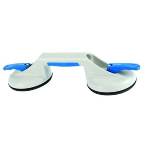 Hawe 2-Kopf-Saugheber Veribor 6021.0 Gummisauger, Glassauger aus Kunststoff - Ø120mm, bis 50 kg