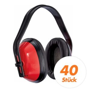 tprosafe Kapselgehörschutz PROTEKT BASIC - 40 Stück - Gehörschutz, Gehörschutzkapsel 25dB - variabel einstellbar